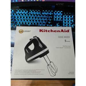 KitchenAid Hand Mixer 5 Speed Onyx Black Model KHM512OB